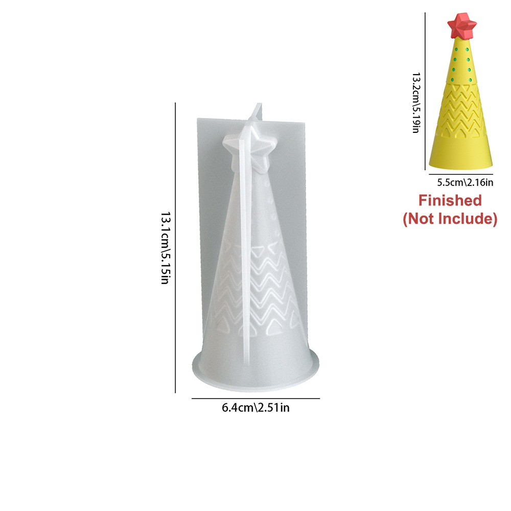 Candle Making Kit Xmas - Silikon Noel Külahı Mum Kalıbı Kristal