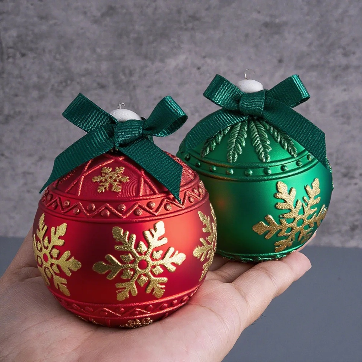 Candle Making Kit Xmas - Noel Yuvarlak Top Mum Kavanoz Silikon