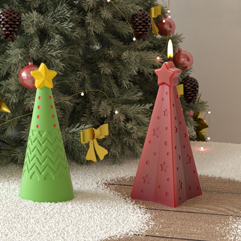Candle Making Kit Xmas - Yeni Silikon Noel Koni Mum Kalıp