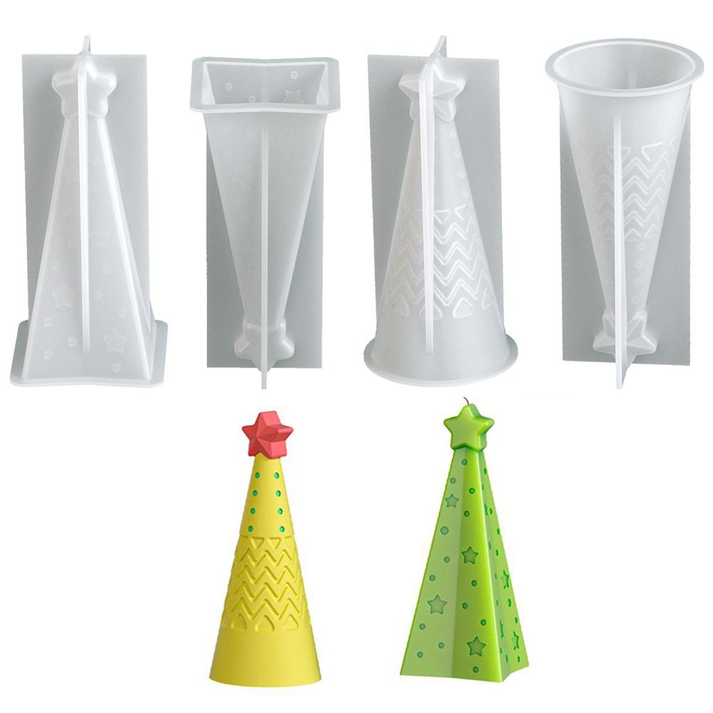 Candle Making Kit Xmas - Yeni Silikon Noel Koni Mum Kalıp