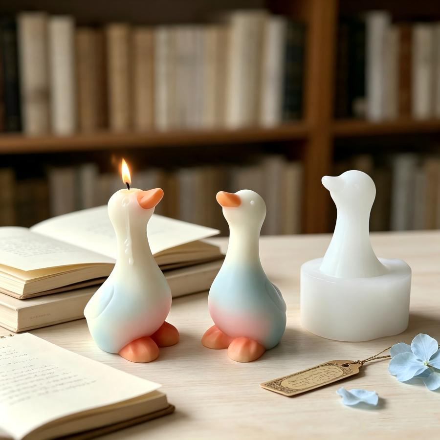 Yeni 3D Ördek Silikon Kalıp, D - Candle Making Jelly incelemesi ve fiyatı