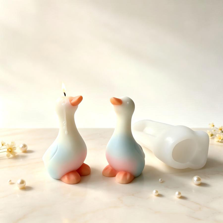 Yeni 3D Ördek Silikon Kalıp, D - Candle Making Jelly incelemesi ve fiyatı