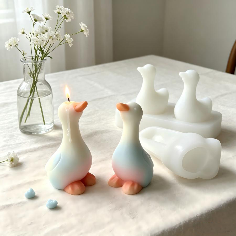 Yeni 3D Ördek Silikon Kalıp, D - Candle Making Jelly incelemesi ve fiyatı