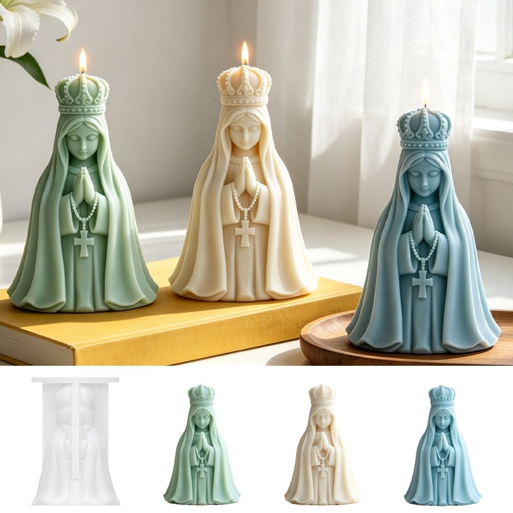 3D Meryem Ana Silikon Mum Kalı - Candle Making Jelly incelemesi ve fiyatı