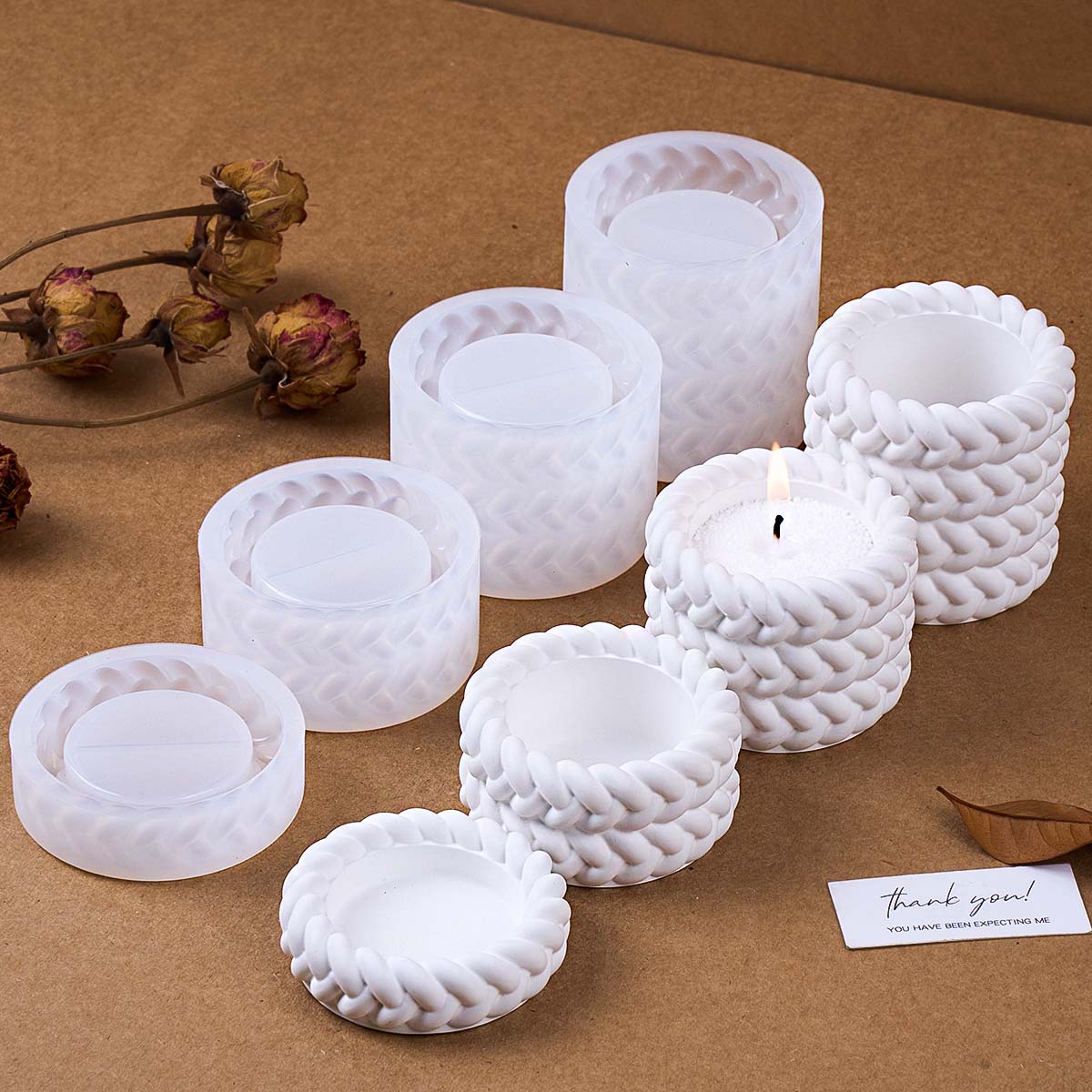 1/2/3/4 Katlı Kenevir Halatlı  - Candle Making Jelly incelemesi ve fiyatı