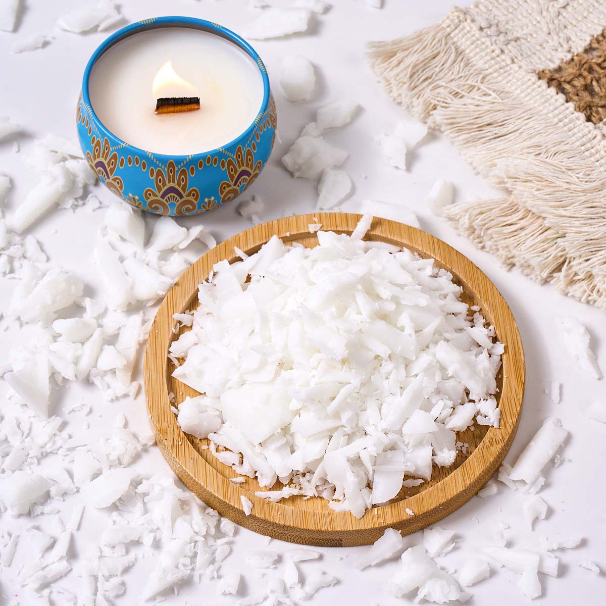 1LB Doğal Bitki Beyaz Hindista - Candle Making Material Wholesale incelemesi ve fiyatı