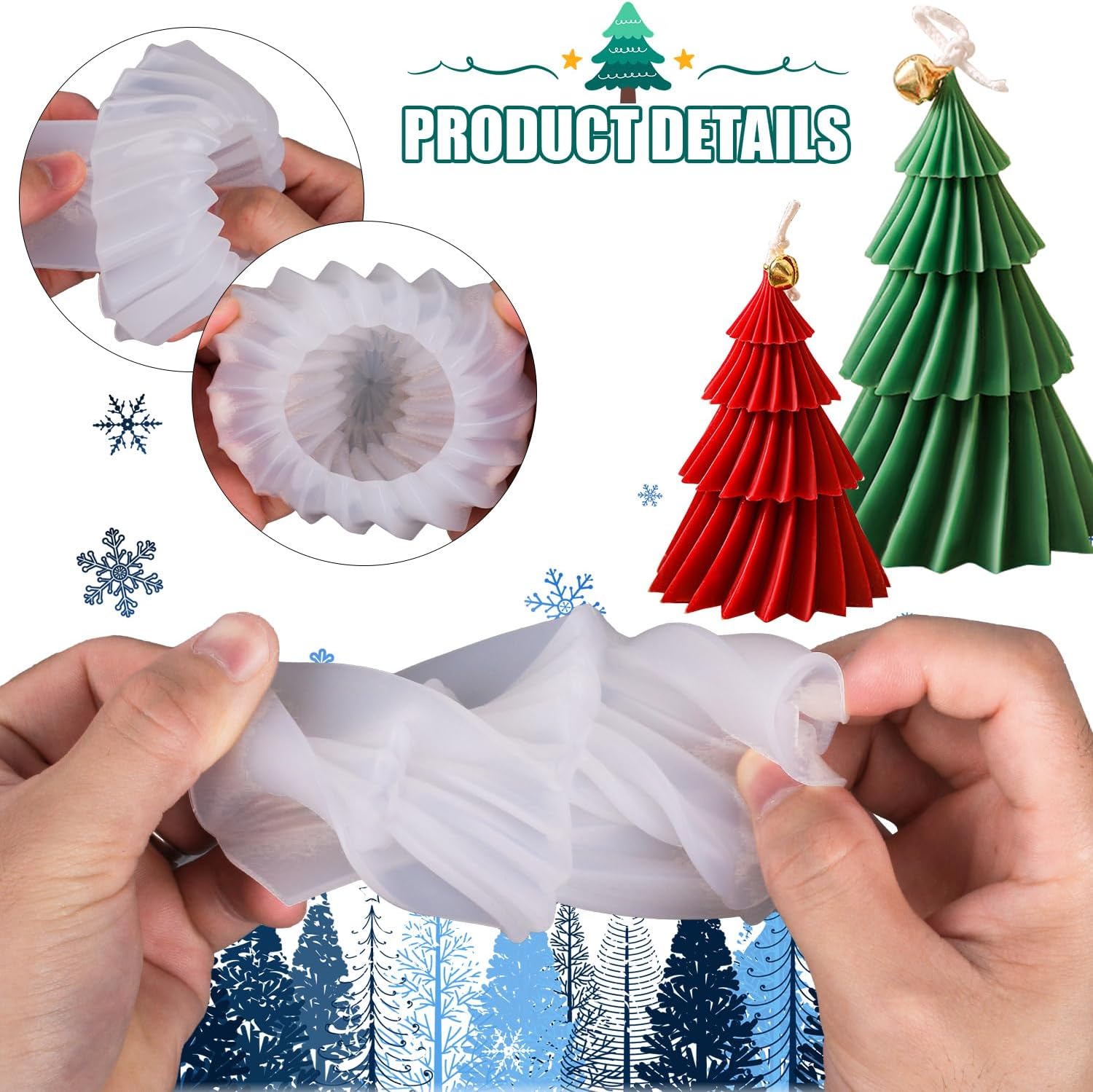 Noel Ağacı Silikon Mum Kalıp S - Candle Making Kit Xmas incelemesi ve fiyatı