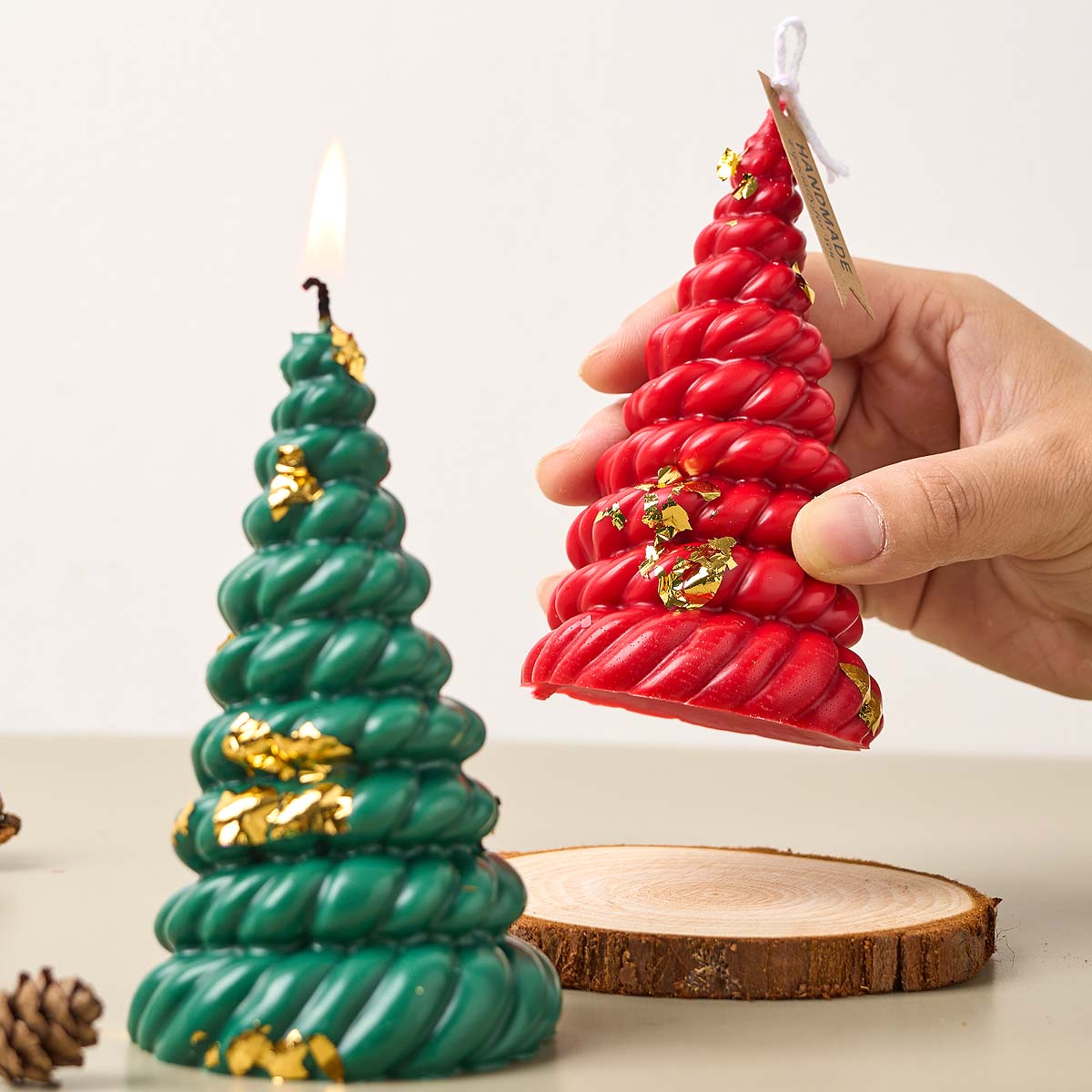 3D Kenevir Halat Noel Ağacı Si - Candle Making Kit Xmas incelemesi ve fiyatı