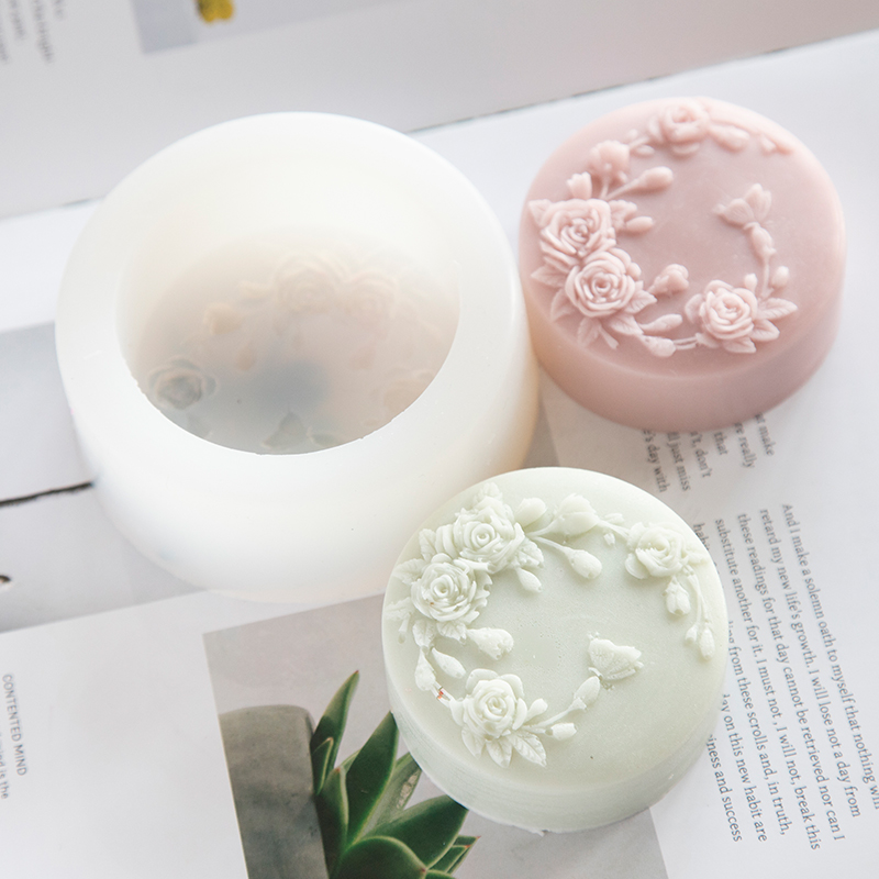 Yuvarlak Şekil Gül Çiçek El Ya - Candle Making Jelly incelemesi ve fiyatı