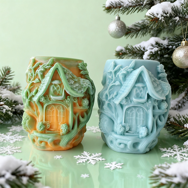 Rölyef Sütunlu Ev Şeklinde Sil - Candle Making Vinings incelemesi ve fiyatı