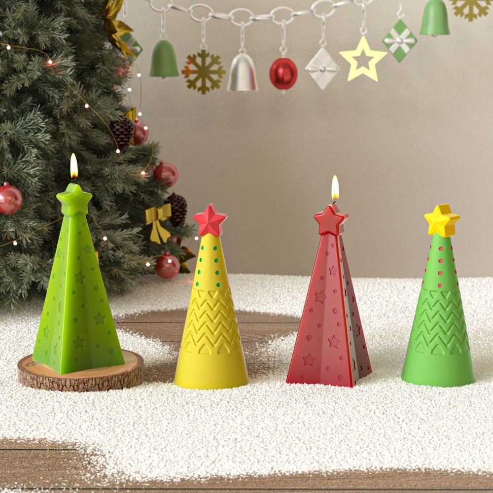 Yeni Silikon Noel Koni Mum Kal - Candle Making Kit Xmas incelemesi ve fiyatı