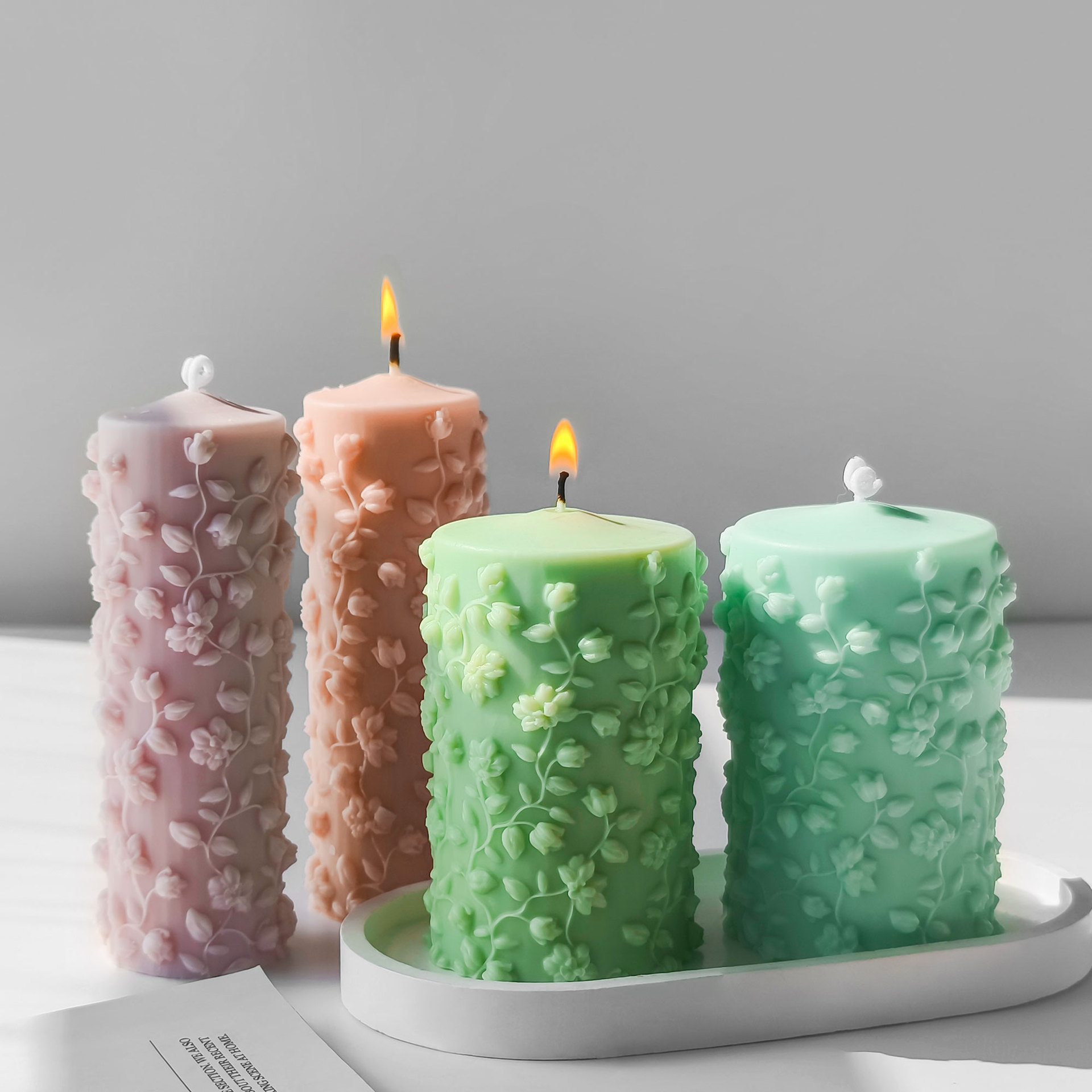 3D Silindir Kabartmalı Sarmaşı - Candle Making Vinings incelemesi ve fiyatı