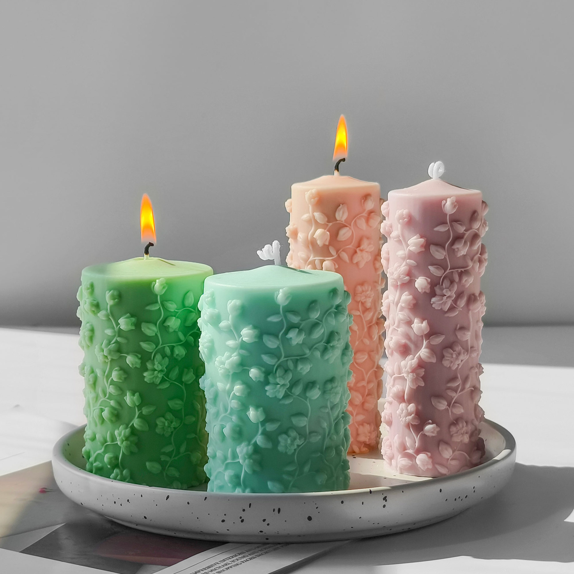 3D Silindir Kabartmalı Sarmaşı - Candle Making Vinings incelemesi ve fiyatı